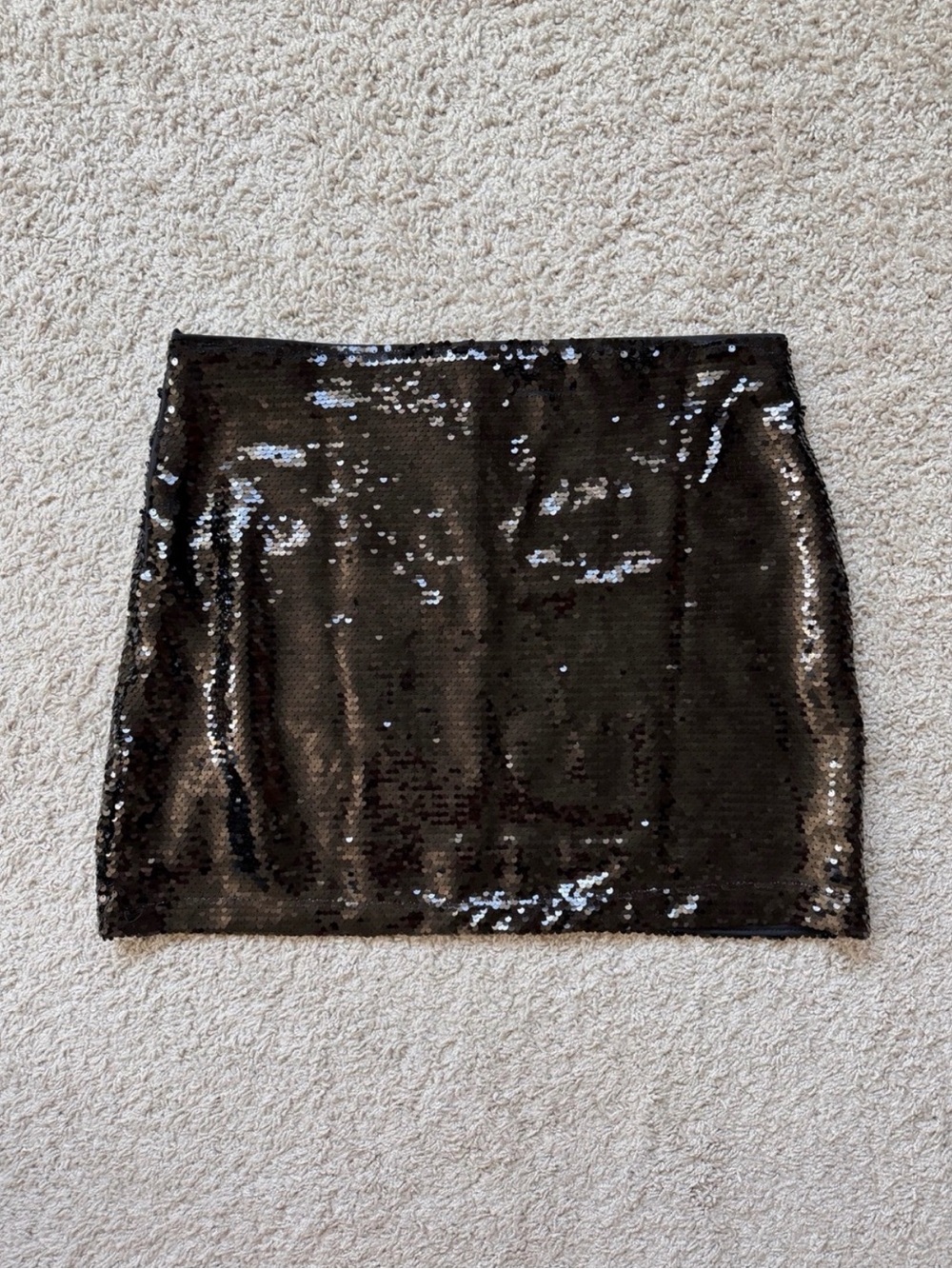 H&M Black Sequin Mini Skirt NWT Medium - Picture 6 of 6
